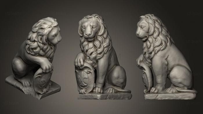Статуэтки львы тигры сфинксы Lion 143